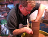 Potter at work