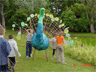 peacock sculpture